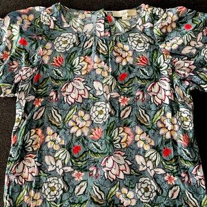 LOFT Floral Blouse